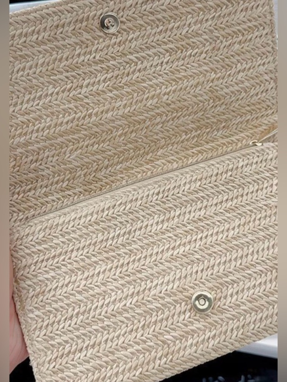 Dior Woven Straw Beauty Bag GWP item nwot - Picture 2 of 4